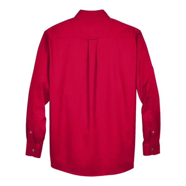 Harriton Easy Blend™ Long Sleeve Twill Shirt... from ASI 84358 S&S Activewear
