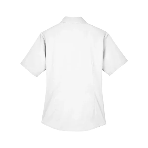 Harriton Women's Easy Blend™ Short-Sleeve Twill Shirt wit...... from ASI 84358 S&S Activewear