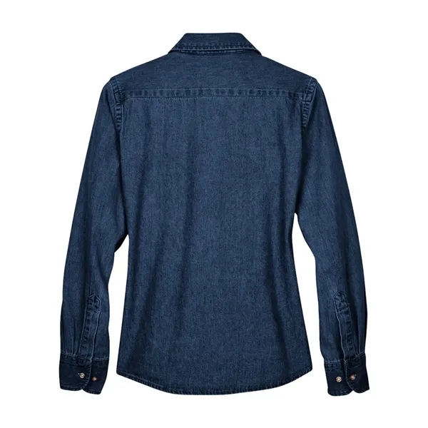 Harriton Women's Long-Sleeve Denim Shirt... from ASI 84358 S&S Activewear