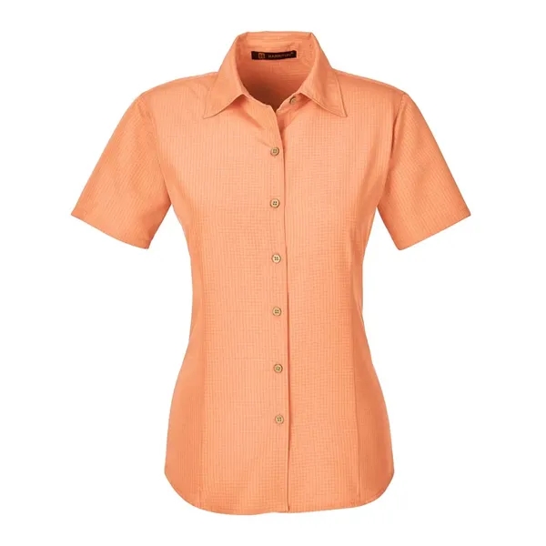 Harriton Women's Barbados Textured Camp Shirt... from ASI 84358 S&S Activewear