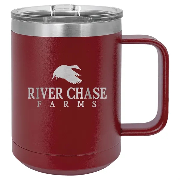 Polar Camel double-wall vacuum insulated stainless steel 15 ounce coffee mug... from ASI 74601 Calico