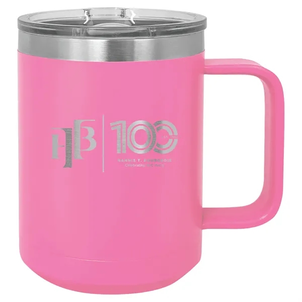 Polar Camel double-wall vacuum insulated stainless steel 15 ounce coffee mug... from ASI 74601 Calico