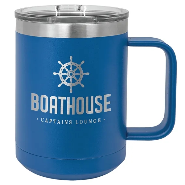 Polar Camel double-wall vacuum insulated stainless steel 15 ounce coffee mug... from ASI 74601 Calico