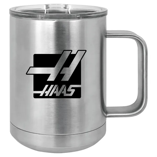 Polar Camel double-wall vacuum insulated stainless steel 15 ounce coffee mug... from ASI 74601 Calico