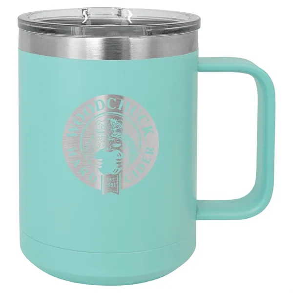 Polar Camel double-wall vacuum insulated stainless steel 15 ounce coffee mug... from ASI 74601 Calico
