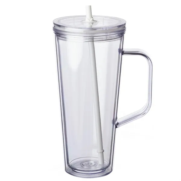 24 oz Travel mug with straw... from ASI 80060 VisionUSA