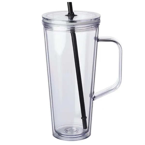 24 oz Travel mug with straw... from ASI 80060 VisionUSA