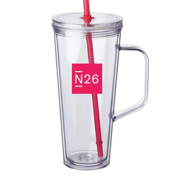 24 oz Travel mug with straw... from ASI 80060 VisionUSA