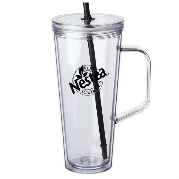 24 oz Travel mug with straw... from ASI 80060 VisionUSA