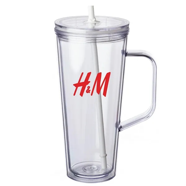 24 oz Travel mug with straw... from ASI 80060 VisionUSA