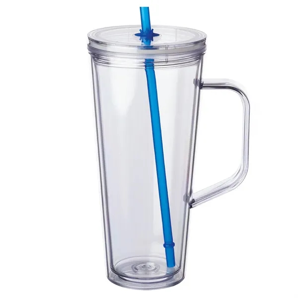 24 oz Travel mug with straw... from ASI 80060 VisionUSA