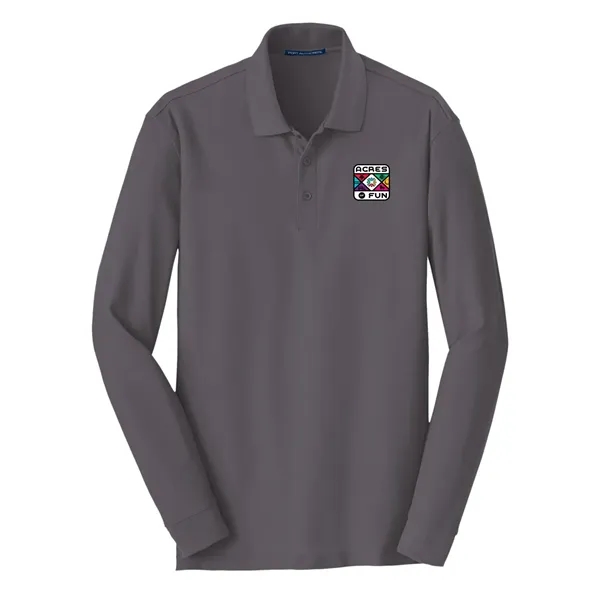 Port Authority® Long Sleeve Core Classic Pique Polo... from ASI 30208 A P Specialties / AP Specialties