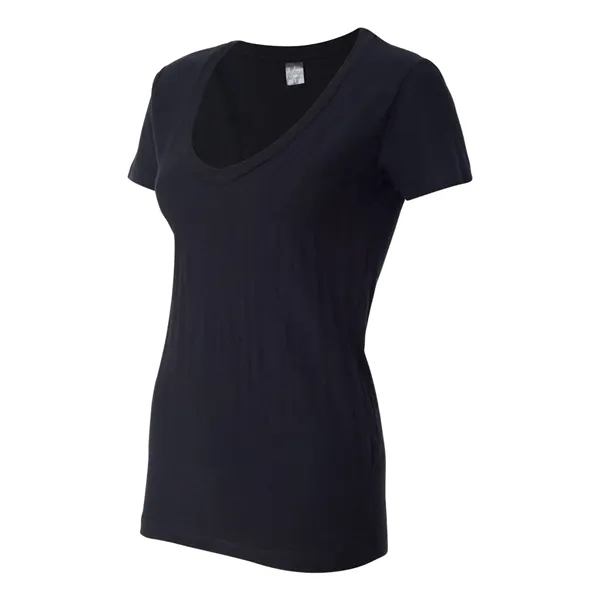 V-neck slub jersey t-shirt with self-fabric neck tape.... from ASI 84358 S&S Activewear