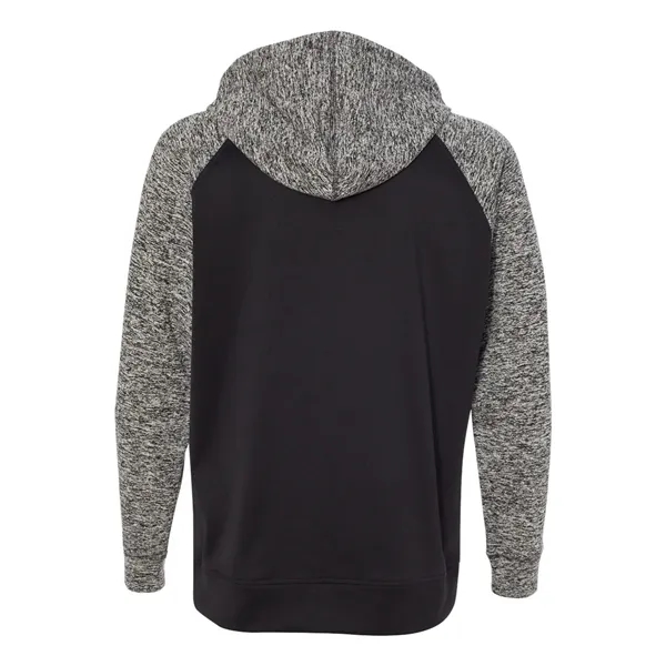 Hooded fleece sweatshirt with front pouch pocket and scuba neckline.... from ASI 84358 S&S Activewear