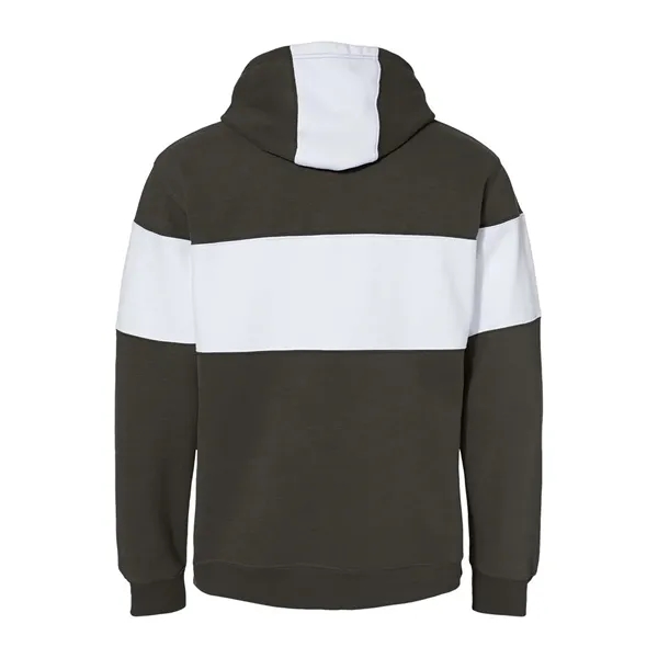 J. America Varsity Fleece Colorblocked Hooded Sweatshirt... from ASI 84358 S&S Activewear