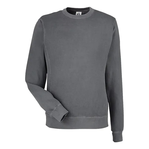 J. America Pigment-Dyed Fleece Crewneck Sweatshirt... from ASI 84358 S&S Activewear