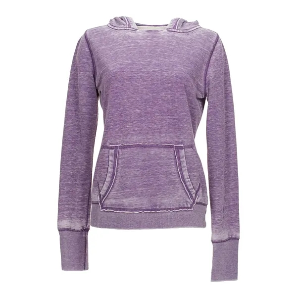 Pullover hooded sweatshirt with cut open neck detail and extra-long cuff... from ASI 84358 S&S Activewear