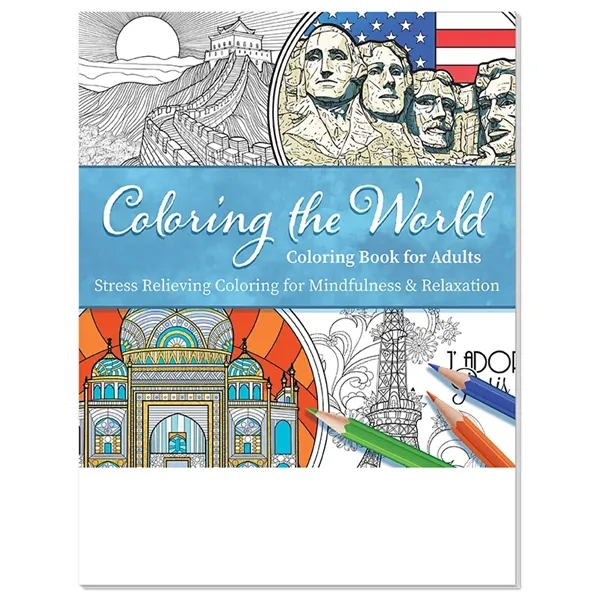 Relax Pack - Coloring the World stress relieving coloring book for... from ASI 45815 Coloring Book Solutions / Coloring Book Solutions™ LivRite