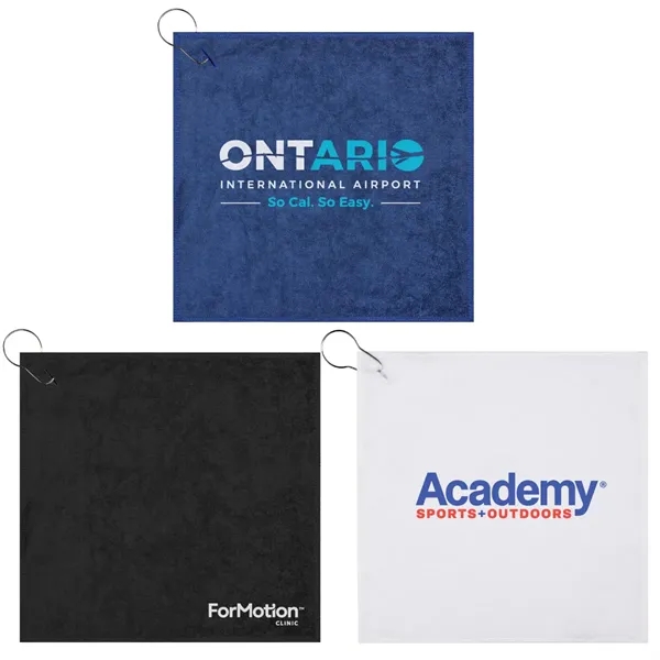 Recycled PET 12" x 12" microfiber towel... from ASI 57655 STOPNGO Line