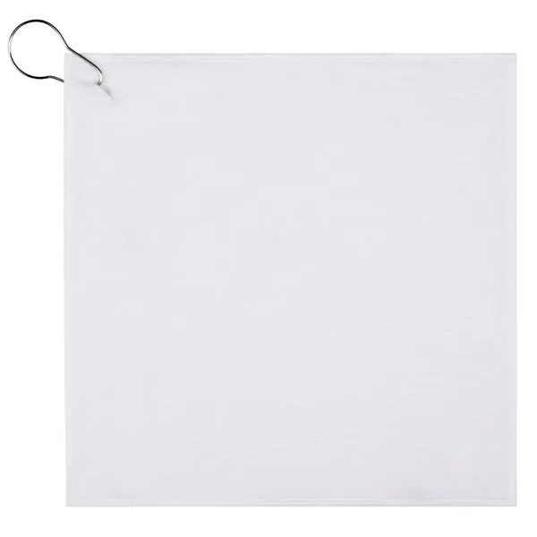 Recycled PET microfiber golf towel with hook and full color dye... from ASI 57655 STOPNGO Line