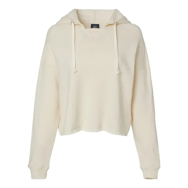 MV Sport Women's Angel Fleece Crop Hooded Sweatshirt... from ASI 84358 S&S Activewear