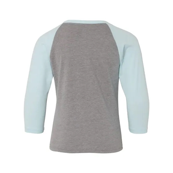 Youth CVC three-quarter sleeve raglan t-shirt with contrasting colors for body... from ASI 84358 S&S Activewear