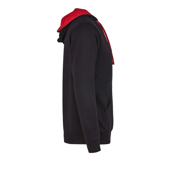 French terry fleece pullover with contrast hood lining and drawcord, metal... from ASI 84358 S&S Activewear