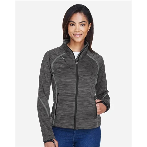 North End Women's Flux Melange Bonded Fleece Jacket... from ASI 84358 S&S Activewear