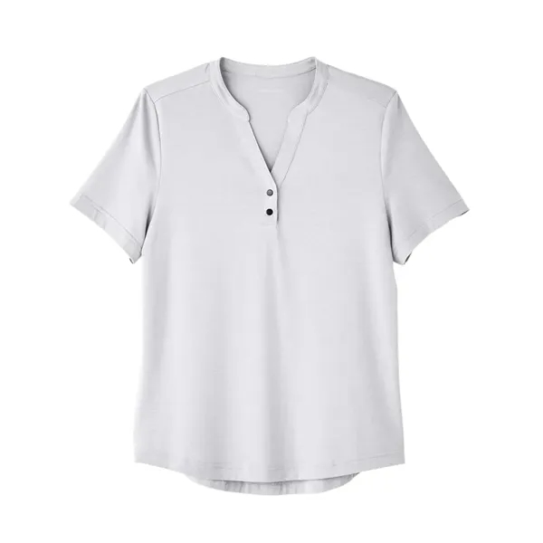 North End Women's JAQ Snap-Up Stretch Performance Polo... from ASI 84358 S&S Activewear