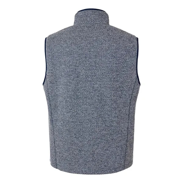 North End Men's Jasper Jacquard Fleece Vest... from ASI 84358 S&S Activewear