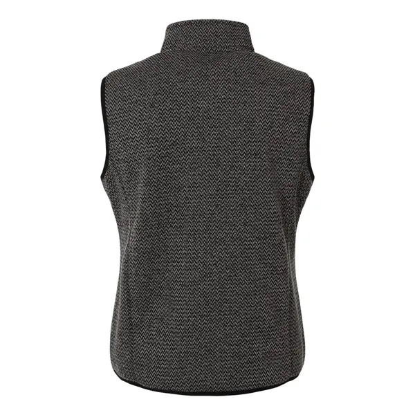 North End Women's Jasper Jacquard Fleece Vest... from ASI 84358 S&S Activewear
