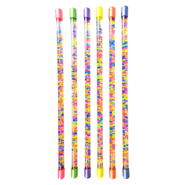 Glitter Water Baton with Beads... from ASI 63549 Jornik Manufacturing Corp