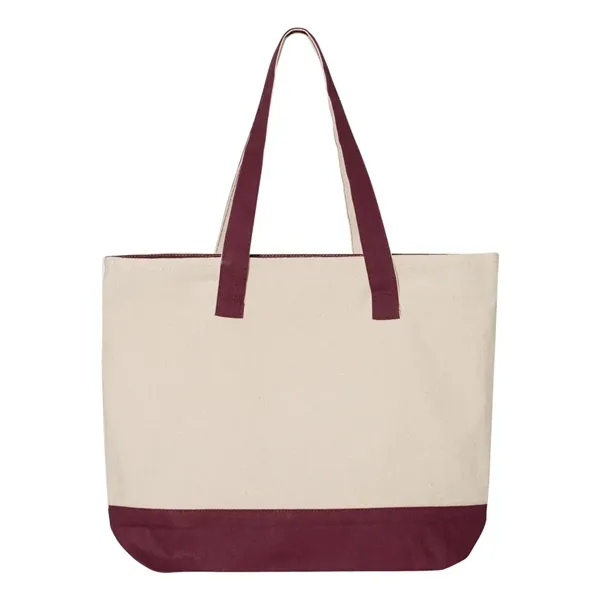 18.6L Canvas Zipper Tote... from ASI 84358 S&S Activewear
