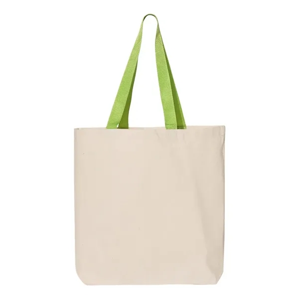 11L Canvas Tote With Color Handles... from ASI 84358 S&S Activewear