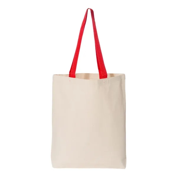 11L Canvas Tote With Color Handles... from ASI 84358 S&S Activewear