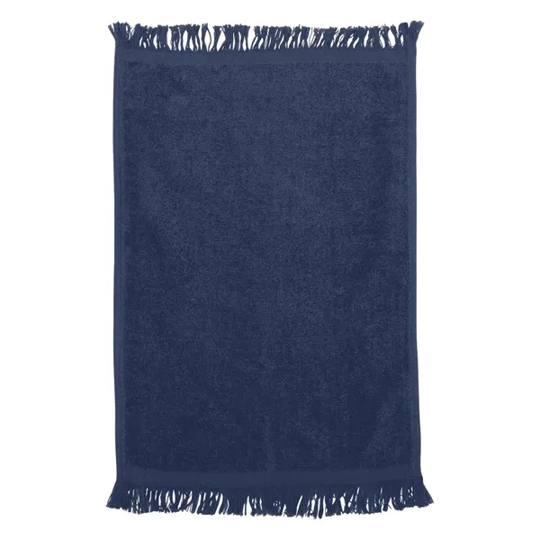 100% cotton fingertip towel with fringed ends, one side of velour,... from ASI 84358 S&S Activewear
