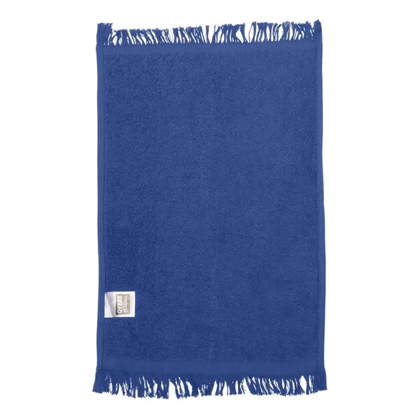 100% cotton fingertip towel with fringed ends, one side of velour,... from ASI 84358 S&S Activewear