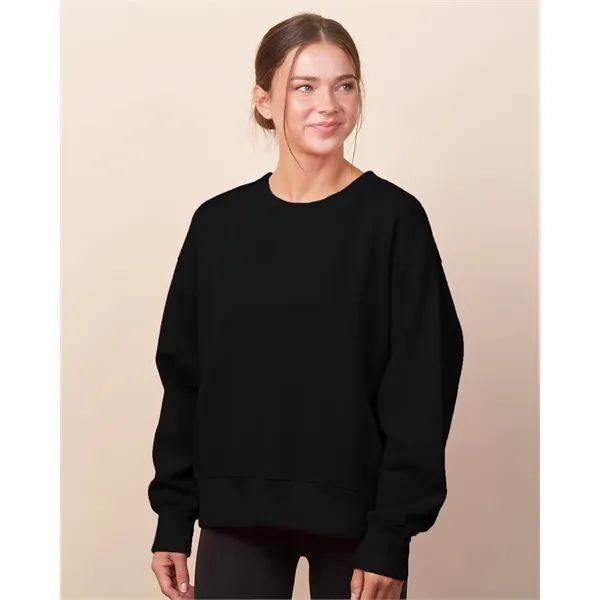 Relaxed boxy fleece crew for women with a smooth print-ready face,... from ASI 72657 Active Life Promo / Active Life