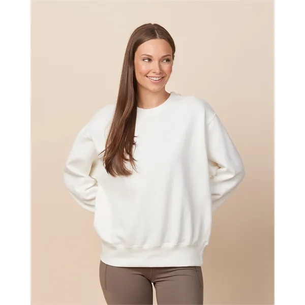 Relaxed boxy fleece crew for women with a smooth print-ready face,... from ASI 72657 Active Life Promo / Active Life