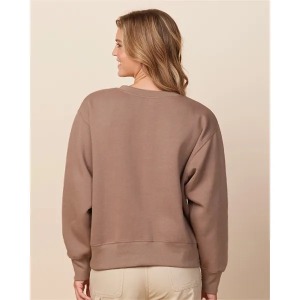 Relaxed boxy fleece crew for women with a smooth print-ready face,... from ASI 72657 Active Life Promo / Active Life