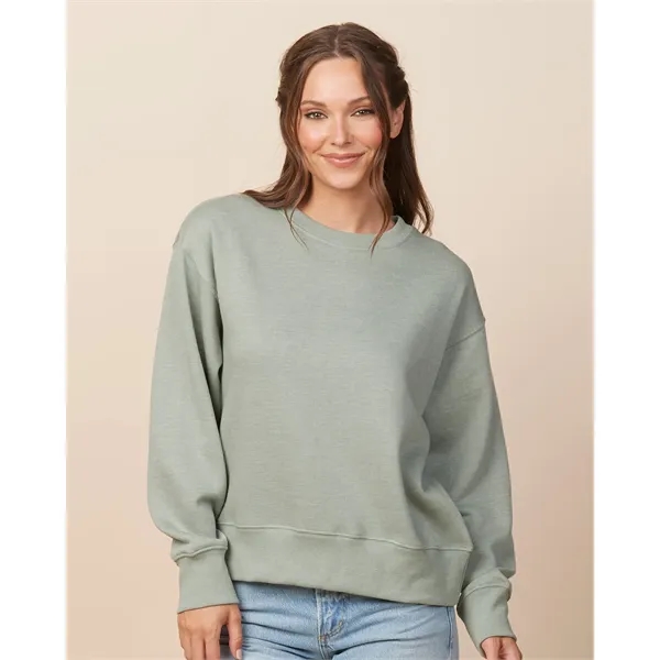 Relaxed boxy fleece crew for women with a smooth print-ready face,... from ASI 72657 Active Life Promo / Active Life