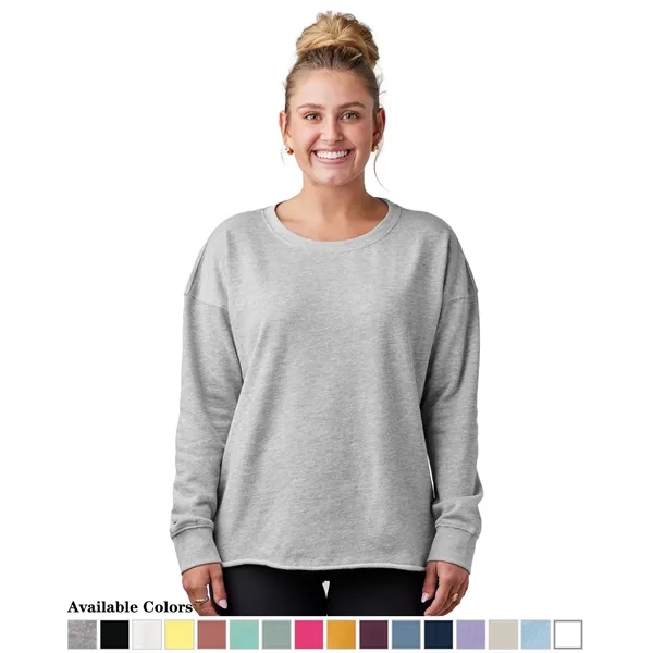 Lightweight ladies beach fleece crew with a smooth print-ready face, perfect... from ASI 72657 Active Life Promo / Active Life