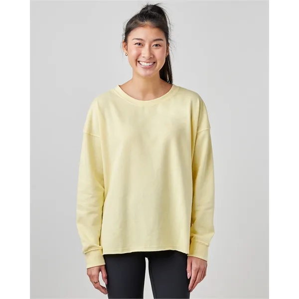 Lightweight ladies beach fleece crew with a smooth print-ready face, perfect... from ASI 72657 Active Life Promo / Active Life