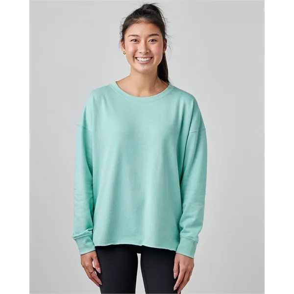 Lightweight ladies beach fleece crew with a smooth print-ready face, perfect... from ASI 72657 Active Life Promo / Active Life