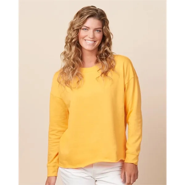 Lightweight ladies beach fleece crew with a smooth print-ready face, perfect... from ASI 72657 Active Life Promo / Active Life