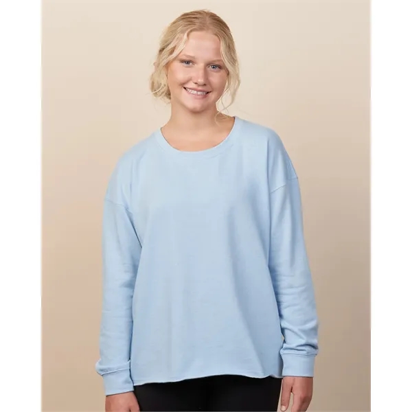 Lightweight ladies beach fleece crew with a smooth print-ready face, perfect... from ASI 72657 Active Life Promo / Active Life