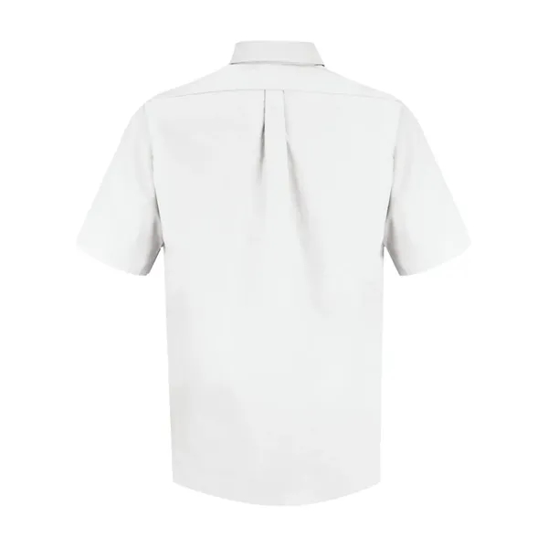 Short sleeve dress shirt made of polyester/cotton poplin fabric with wood-tone... from ASI 84358 S&S Activewear