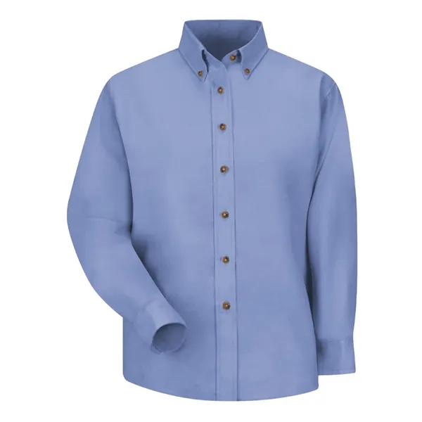 Red Kap Women's Long Sleeve Poplin Dress Shirt... from ASI 84358 S&S Activewear