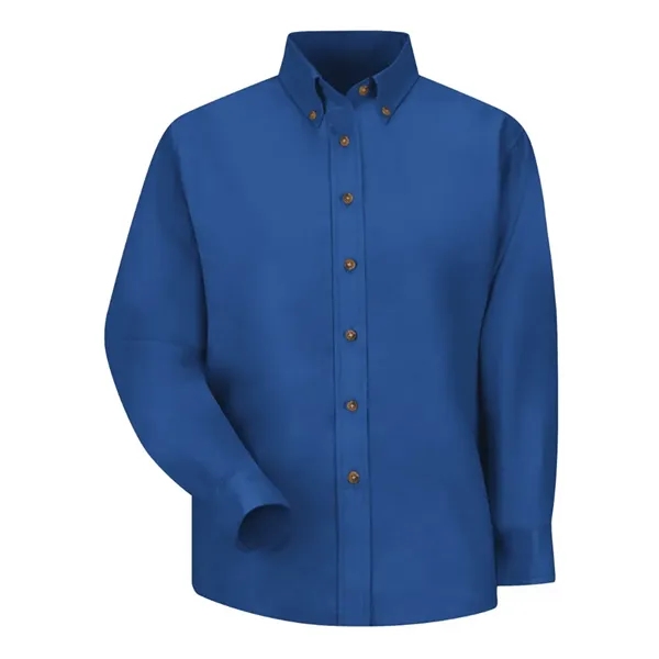 Red Kap Women's Long Sleeve Poplin Dress Shirt... from ASI 84358 S&S Activewear