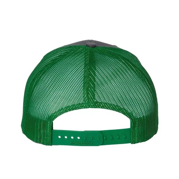Trucker snapback cap made of polyester/cotton with a mesh back and... from ASI 84358 S&S Activewear